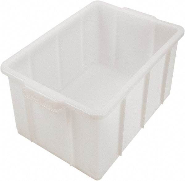 Dynalon Labware - 12.2 Gal, Clear Polyethylene Tote Container - Nesting, 23.4" Long x 14.4" Wide x 10" High - Americas Tooling