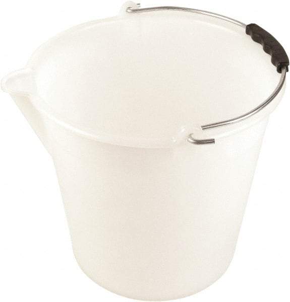 Dynalon Labware - 2-3/8 Gal Translucent Tapered Conical Polyethylene Bucket - 11" High x 9-13/16" Diam - Americas Tooling