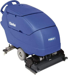 Clarke - 28" Cleaning Width, Battery Powered Floor Scrubber - 0.81 hp, 613 RPM, 23 Gal Tank Capacity - Americas Tooling