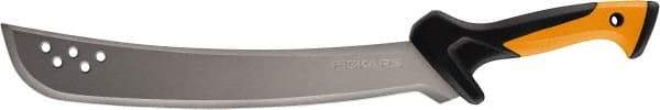 Fiskars - 15" Long Blade, Steel, Fine Edge, Machete - 26" OAL, Ergonomic Nonslip Grips Handle - Americas Tooling