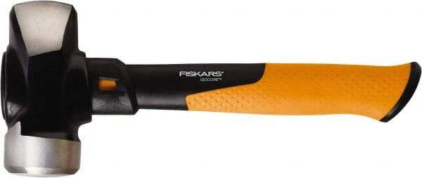 Fiskars - 3 Lb Head, 11" Long Sledge Hammer - Steel Head, Steel Handle with Grip - Americas Tooling