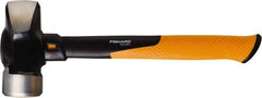 Fiskars - 4 Lb Head, 14" Long Sledge Hammer - Steel Head, Steel Handle with Grip - Americas Tooling