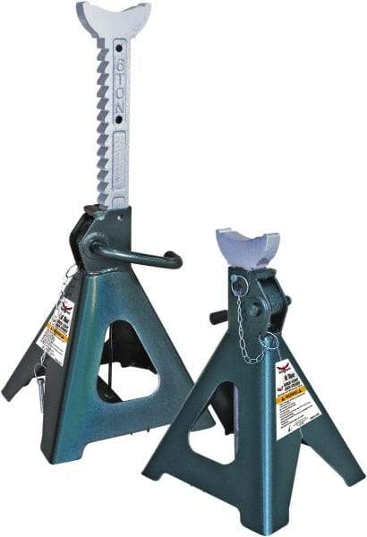 Safeguard - 12,000 Lb Capacity Jack Stand - 15-3/4 to 24-3/8" High - Americas Tooling