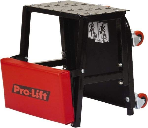 Omega Lift Equipment - 300 Lb Capacity, 4 Wheel Creeper Seat - Alloy Steel, 16.93" Long x 5.91" Overall Height x 14" Wide - Americas Tooling