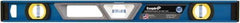 Empire Level - 24" Long 3 Vial Box Beam Level - Metal, Blue, 1 Level & 2 Plumb Vials - Americas Tooling