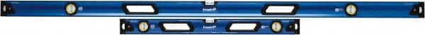 Empire Level - Magnetic 32" & 78" Long 3 Vial Box Beam Level - Metal, Blue, 1 Level & 2 Plumb Vials - Americas Tooling