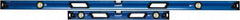 Empire Level - Magnetic 32" & 78" Long 3 Vial Box Beam Level - Metal, Blue, 1 Level & 2 Plumb Vials - Americas Tooling