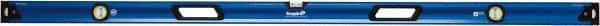 Empire Level - 72" Long 3 Vial Box Beam Level - Metal, Blue, 1 Level & 2 Plumb Vials - Americas Tooling