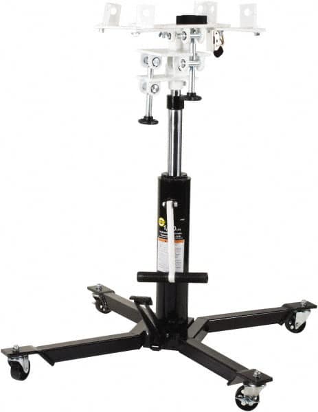 Omega Lift Equipment - 1,000 Lb Capacity Pedestal Transmission Jack - 36 to 73-1/8" High, 34-1/2" Chassis Width x 34-3/8" Chassis Length - Americas Tooling