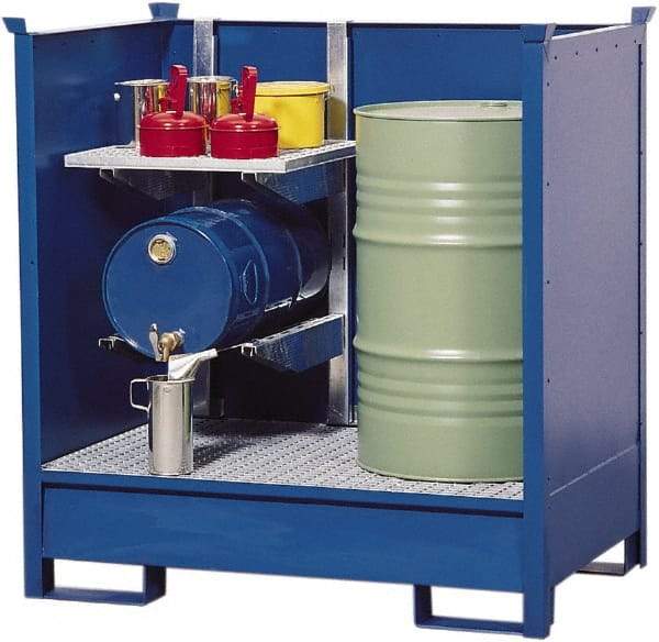 Denios - Mobile Spill Containment Type: Transport Pallet w/Side Walls Number of Drums: 2 - Americas Tooling