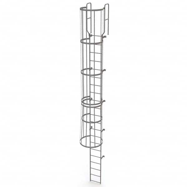 TRI-ARC - Rolling & Wall Mounted Ladders & Platforms Type: Fixed Ladder Style: Safety Cage - Americas Tooling