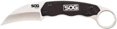 SOG Specialty Knives - 2-37/64" Long Blade, 7Cr17MoV Stainless Steel, Sheepsfoot, Fixed Blade Knife - 7.3" OAL, Glass-Reinforced Nylon Handle - Americas Tooling