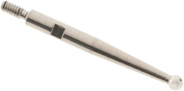 SPI - 2mm Ball Diam, Steel, Ball Test Indicator Contact Point - 0.812" Contact Point Length, Use with Interapid Test Indicators - Americas Tooling