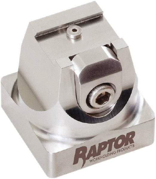 Raptor Workholding - 3/4" Jaw Width, 2-1/8" High x 2.07" Long x 2.07" Wide Dovetail Vise - For Use with 4 & 5 Axis Workholding Systems - Americas Tooling