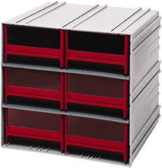 Quantum Storage - 8 Drawer, 8 Compartment, Small Parts Drawer Cabinet System - 11-3/8" Deep x 11-3/4" Wide x 11" High - Americas Tooling