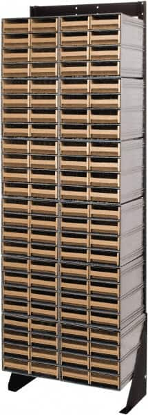 Quantum Storage - 96 Drawer, 96 Compartment, Small Parts Drawer Cabinet System - 11-3/8" Deep x 23-1/2" Wide x 70" High - Americas Tooling