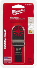 Milwaukee Tool - Rotary Multi-Material Blade - 3/4" Cutting Diam, Black Oxide Finish, Use with Milwaukee Multi-Tool - Americas Tooling