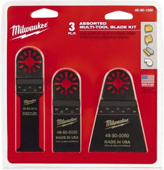 Milwaukee Tool - Rotary Multi-Material Blade - 2-1/2" Cutting Diam, Black Oxide Finish, Use with Milwaukee Multi-Tool - Americas Tooling