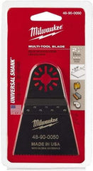 Milwaukee Tool - Rotary Multi-Material Blade - 2-1/2" Cutting Diam, Black Oxide Finish, Use with Milwaukee Multi-Tool - Americas Tooling