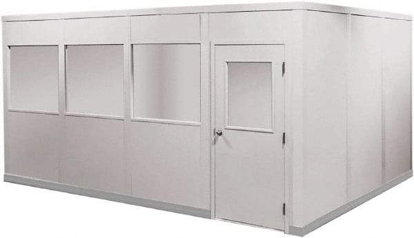 Portafab - 20' Long x 12" Wide, Fire & Sound Panel Temporary Structure - 2 Walls - Americas Tooling