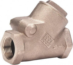 Milwaukee Valve - 2" Bronze Check Valve - Check Valve, Threaded (NPT), 600 WOG - Americas Tooling