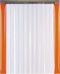 TMI, LLC - 4' Door Width x 7' Door Height PVC Smooth with Reinforced Bonded Bead (Style) Armor Bond Strip Door Kit - 8" Strip Width x 0.08" Strip Thickness, Clear, 50% Overlap - Americas Tooling