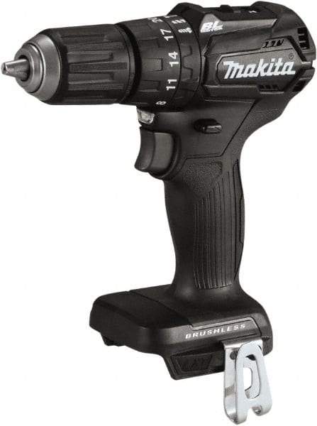 Makita - 18 Volt 1/2" Keyless Chuck Cordless Hammer Drill - 0 to 25,500 BPM, 0 to 1,700 RPM, Reversible - Americas Tooling