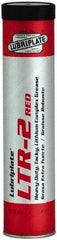 Lubriplate - 14.5 oz Cartridge Lithium Extreme Pressure Grease - Red, Extreme Pressure & High Temperature, 400°F Max Temp, NLGIG 2, - Americas Tooling