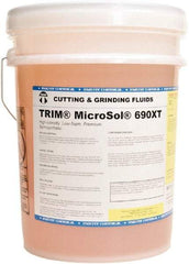 Master Fluid Solutions - Trim MicroSol 690XT, 5 Gal Pail Cutting & Grinding Fluid - Semisynthetic, For Machining - Americas Tooling