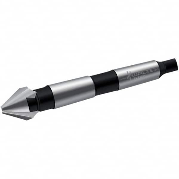 Walter-Titex - 25mm Head Diam, 3 Flute 60° High Speed Steel Countersink - Americas Tooling