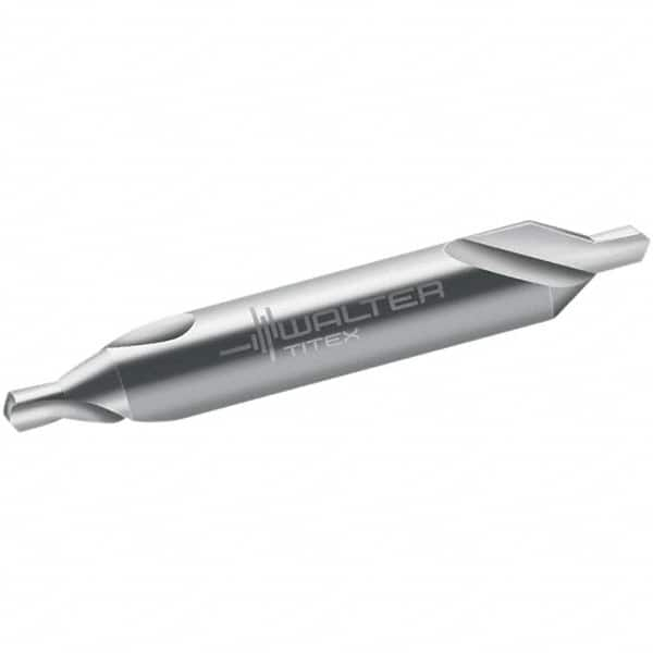 Walter-Titex - Metric Plain Cut 60° Incl Angle Solid Carbide Combo Drill & Countersink - Americas Tooling