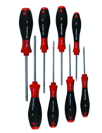 8 Piece - T6; T8; T10; T15; T20; T25; T27; T30 - Torx SoftFinish® Handle Screwdriver Set - Americas Tooling