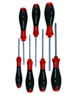 7 Piece - T7s; T8s; T9s; T10s; T15s; T20s; T25s Security - Torx SoftFinish® Cushion Grip Screwdriver Set - Americas Tooling