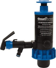 GoatThroat Pumps - 3/8" Outlet, 4 GPM, Polypropylene Hand Operated Transfer Pump - 56" OAL, For up to 55 Gal Drums, For Antifreeze, Caustics, Light Weight Liquids, Wetting Agents & Soaps - Americas Tooling