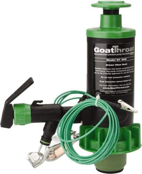 GoatThroat Pumps - 3/8" Outlet, 4 GPM, Polypropylene Hand Operated Transfer Pump - 56" OAL, For up to 55 Gal Drums, For Class I & II Flammable & Combustible Liquids - Americas Tooling