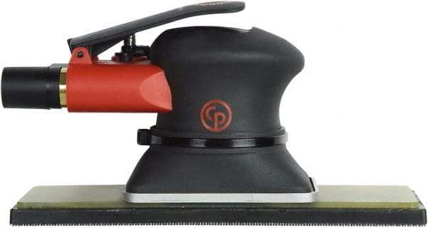 Chicago Pneumatic - 10,000 OPM, 9 CFM Air Consumption, 90 psi Air Pressure, Jitter Bug Air Orbital Sander - Rectangular Pad, 1/4" Inlet - Americas Tooling