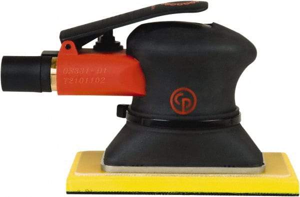 Chicago Pneumatic - 10,000 OPM, 9 CFM Air Consumption, 90 psi Air Pressure, Jitter Bug Air Orbital Sander - Rectangular Pad, 1/4" Inlet - Americas Tooling