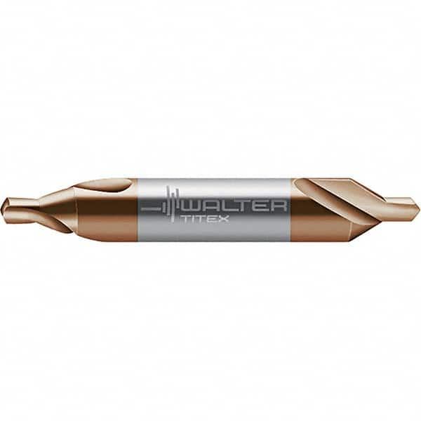 Walter-Titex - Metric Plain Cut 60° Incl Angle Solid Carbide Combo Drill & Countersink - Americas Tooling