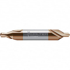 Walter-Titex - Metric Plain Cut 60° Incl Angle Solid Carbide Combo Drill & Countersink - Americas Tooling