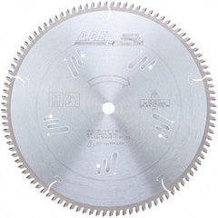 Amana Tool - 12" Diam, 5/8" Arbor Hole Diam, 100 Tooth Wet & Dry Cut Saw Blade - Carbide-Tipped, Clean Action, Standard Round Arbor - Americas Tooling