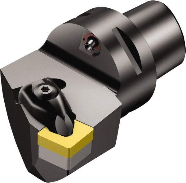 Sandvik Coromant - Right Hand Cut, Size C6, CNMG 432 Insert Compatiblity, Modular Turning & Profiling Cutting Unit Head - 45mm Ctr to Cutting Edge, 65mm Head Length, Through Coolant, Series T-Max P - Americas Tooling