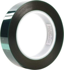 3M - 1-1/2" Wide x 72 Yd Long Green Polyester Film Masking Tape - Series 8992, 3.2 mil Thick - Americas Tooling