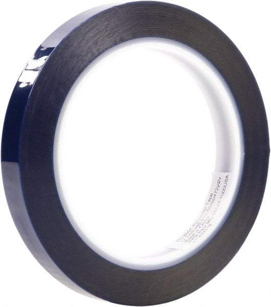 3M - 3/4" Wide x 72 Yd Long Blue Polyester Film Masking Tape - Series 8991, 2.4 mil Thick - Americas Tooling