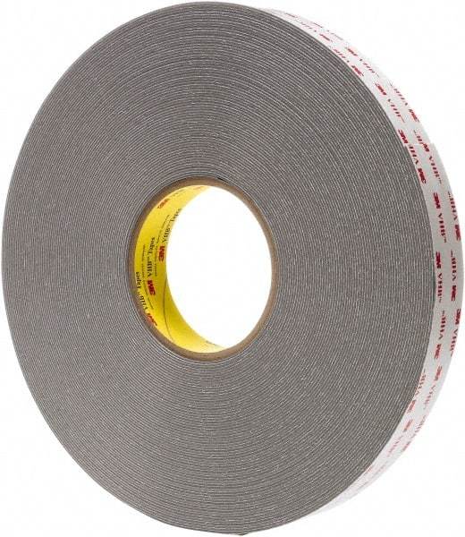 3M - 1/2" x 5 Yd Acrylic Adhesive Double Sided Tape - 0.04" Thick, Polyethylene Foam Liner, Series RP45 - Americas Tooling