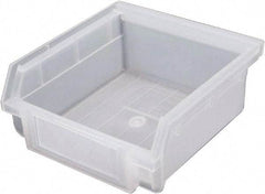 Triton - 6 Lb. Load Capacity, 4-3/8" Deep, Translucent Polyethylene Hopper Shelf Bin - 2" High x 4-3/16" Wide x 4-3/8" Long - Americas Tooling