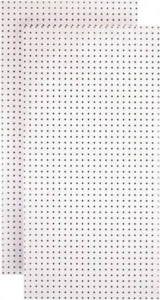 Triton - 24" Wide x 48" High Peg Board Storage Board - 2 Panels, Hardboard, White - Americas Tooling