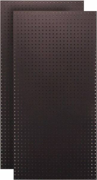 Triton - 24" Wide x 48" High Peg Board Storage Board - 2 Panels, Hardboard, Black - Americas Tooling