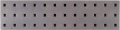 Triton - 18" Wide x 4-1/2" High Peg Board Strip - 1 Panel, Steel with Epoxy Coating, Silver - Americas Tooling