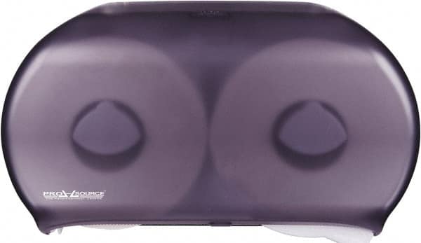 PRO-SOURCE - Jumbo Double Roll Plastic Toilet Tissue Dispenser - 19-3/4" Wide x 6" High x 12-1/4" Deep, Black - Americas Tooling