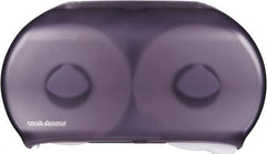 PRO-SOURCE - Jumbo Double Roll Plastic Toilet Tissue Dispenser - 19-3/4" Wide x 6" High x 12-1/4" Deep, Black - Americas Tooling